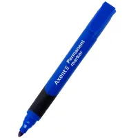 Axent Permanent Comfort Grip Marker 2542-A, 2mm Round Blue (2542-02-A)