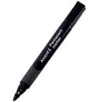 Axent Permanent Comfort Grip Marker 2542-A, 2mm Round Black (2542-01-A)