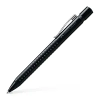 Ручка кулькова Faber-Castell автоматична Grip 2010, корпус чорний, стрижень синій М (0.7 мм) (32214)