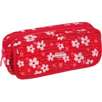 Пенал Cool For School Flowers 2 відділення Червоний (CF86631)