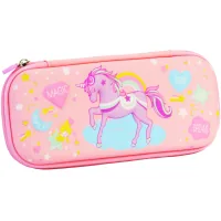 Пенал Cool For School з тисненням 1 відділення Рожевий (B-8616-pink)