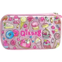 Пенал Cool For School з тисненням 1 відділення Рожевий (QT-5781-Pink)