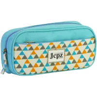 Пенал Cool For School 2 відділення Блакитний (J-2396-blue)