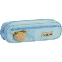 Пенал Cool For School 2 відділення з аплікацією Блакитний (CF6885-lt.blue)
