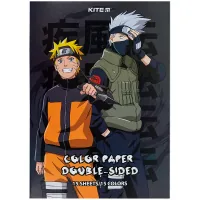 Кольоровий папір Kite А4 двосторонній Naruto 15арк/15 кол (NR24-250)