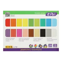 Пластилін ZiBi KIDS Line 18 кольорів, 288 г (ZB.6276)
