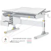 Desk Mealux Hamilton Multicolor Gray Lite (BD-680 W/G MC Lite)