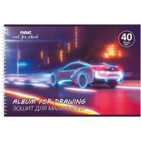 Альбом для малювання Maxi А4 на спіралі 40 аркушів, 100г/м2 (MX60927)