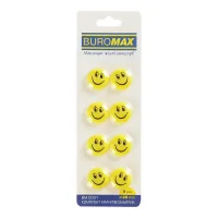 Magnet Buromax set Smiley, 20 mm, 8 pcs. in a package (BM.0031)
