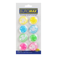 Magnet Buromax set SMILE, 8 pcs 30 mm (BM.0044)