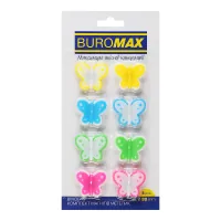 Magnet Buromax set BUTTERFLY, 8 pcs 30 mm (BM.0045)