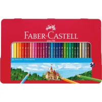 Colored pencils Faber-Castell Castle, 36 colors, in a metal box 115886 (26176)