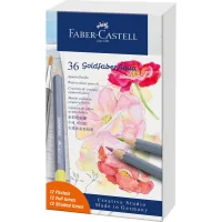 Colored pencils Faber-Castell Goldfaber Aqua watercolor, 36 colors (standard + pastel colors), 114639 (31789)