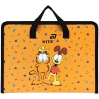 Папка - портфель Kite на блискавці A4 Garfield , 1 відділення (GF26-202)