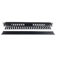 Cable organizer 19" 1U comb, plastic Eserver (WT-2049B)
