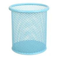 Buromax round pen stand, PASTEL, metal, blue (BM.6202-14)