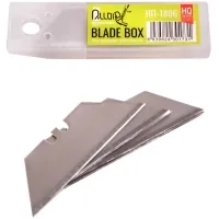 Blades for office knives Alloid trapezoidal, 19x61x0.6mm, SK5, plastic case, 10 pcs. (NP-1806)