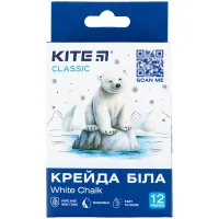Kite white round chalk, 12 pieces Classic (K-079-12)