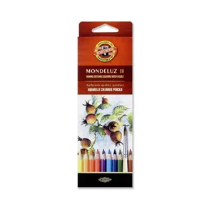 Colored watercolor pencils "Koh-i-Noor" 18 col. /3717/ "Mondeluz" (8)