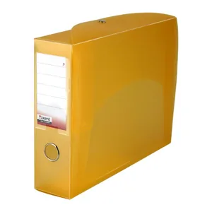 Папка-коробка А4 Axent /1755-26-A/ на кноп, прозор, ПОМАРАНЧ, 55мм, розібр. (1/48/96)