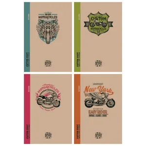 Notebook 165*238 120 sheets. "Mandarin" KRAFT tv. obcl. ## dis.1821-1824 (1/16)
