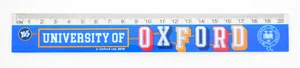 Ruler 20 cm sq. "YES" /370434/ "Oxford" (blue) (1/50)