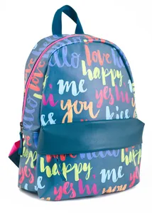 Teenage backpack "Yes Weekend" /553530/ ST-15 Happy love, 35*27*13 (1/25)