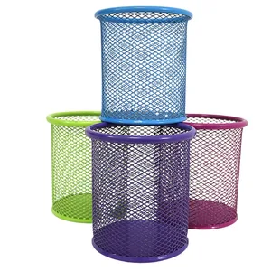 Stand for pens metal "JO" /1932/ "Mesh" 9*9.8cm, Colored (1/12/96)