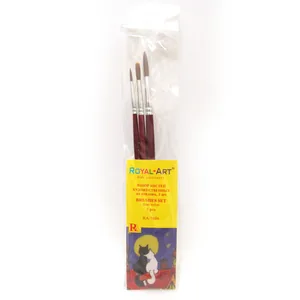 Set of brushes "Royal-Art" nylon /RA-7686-3pcs round. (/1,-2,3) (1/20)