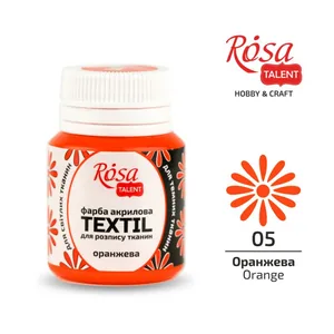ACRYLIC for fabrics "ROSA" /405/ Orange, 20 ml (1/140)