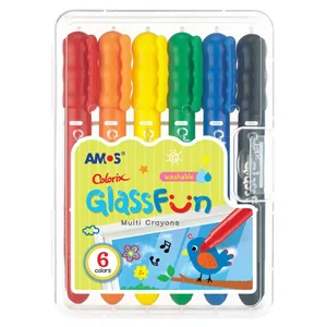 Пастель для скла "Amos" /GF6PC/ Glass Fun 6 кольорів  (1/12)