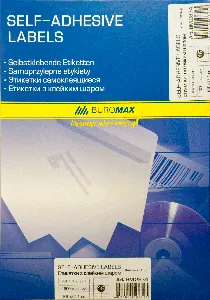 Етикетки з клейким шаром "BuroMAX" /ВМ 2837/  70х42,4мм  (арк  21шт) (1/10)