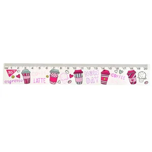 Ruler 20 cm sq. "YES" /370510/ "Cups" (1/100)