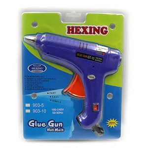 Hot-melt glue gun "JO" /DSCN0108/CA-918/ "Blue" with Euro plug 1.1cm 100W (1/12/48)