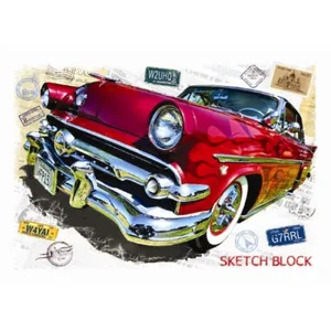 Album for drawing "Etching" /АА4240/ "Kraft AUTO" A4/40 sheets on a staple (120 g/m) (5/60)