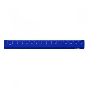 Metal ruler 15 cm "YES" /370558/ "Triangle" dark blue (1/12/36/720)