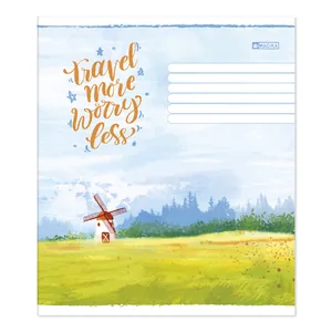 Student's notebook "Magika" 12 sheets # /TV-67/ №0010 "Girl's Mix", UV varnish, soft touch (20/480)