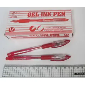 Gel pen Tianjiao TZ-501 (with grip) red (12/144)