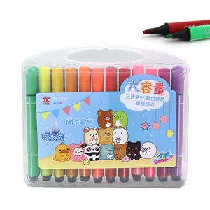 TY" felt-tip pens 24 pcs. /TC81160-24/ triangular, plastic box with handles (1/6)
