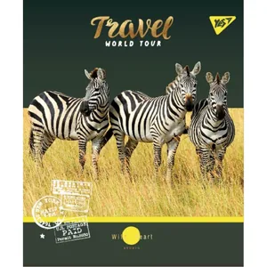 Зошит уч. "YES" 24арк.# /764308/ "WILD ANIMALS" мат. ВДЛ+фольга золото+софт-тач+УФ-виб. (10/160)