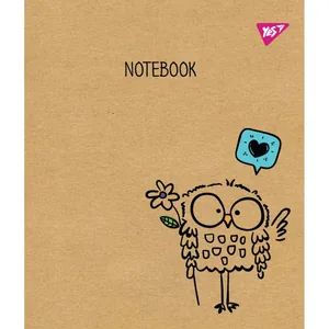 Student's notebook "YES" 24 sheets # /765098/ "Sketch animal" kraft, white (10/160)