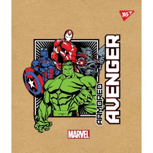 Student's notebook "YES" 24 sheets == /765114/ "Marvel. Avenger" kraft, white (10/160)