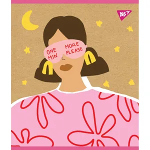 Student's notebook "YES" 48 sheets # /765118/ "Girls" kraft, white (5/100)