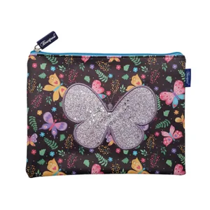 School folder with zipper B5 "Bourgeois" /WB-1945-A5/ "Butterfly" soft, 1 compartment, PU, ​​25x20 cm (1/120)