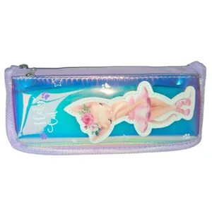 Pencil case "Bourgeois" /YM 8063/ 2 compartments. "Purple" 21x5.5x9cm (1/30)
