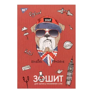 Notebook-dictionary foreign language "YES" /911371/ "Bulldog style" integr., soft-touch + Uf-select. (1/16)