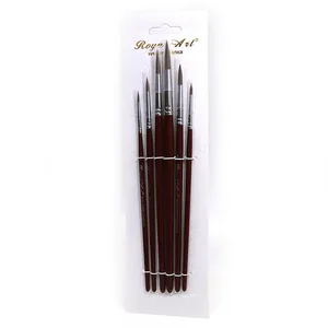 Set of brushes "Royal-Art" squirrel /RA-7616/ round (No. 2,6,10,12,8,4) (1/24)