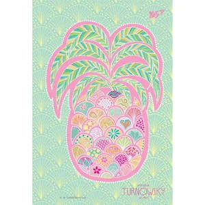 Notebook "YES" B6/144 3in1 /681307/ "Turnowsky. Art Pineapple" #, plastic cover, with section. (3/30)