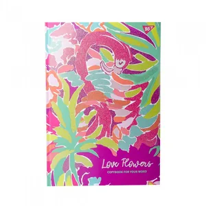 Notebook A4/96 # "YES" /151592/ 7BC "Beautiful" lam. soft-touch + glitter (1/60)