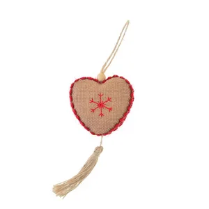 Pendant "Yes! Fun" /973486/ "Heart", light brown, h-16 cm (1/360)